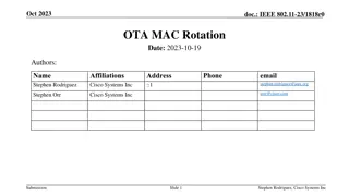 Preventing Client Tracking in IEEE 802.11-23: OTA MAC Rotation Approach