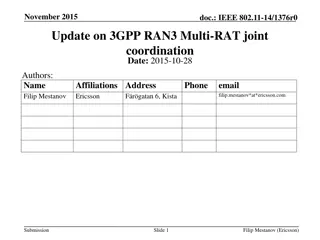 Update on 3GPP RAN3 Multi-RAT Joint Coordination in November 2015