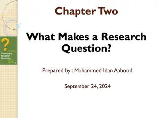 Importance of Clear Research Questions