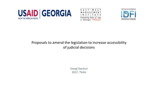Proposals to Increase Accessibility of Judicial Decisions - Amendments for Better Transparency