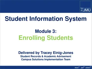 Student Information Systems: Enrolling Students, Academic Advisement, and More