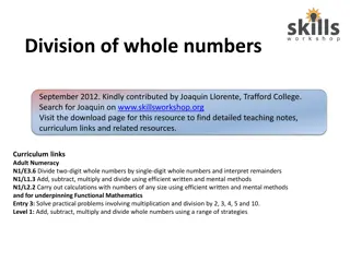 Division of Whole Numbers