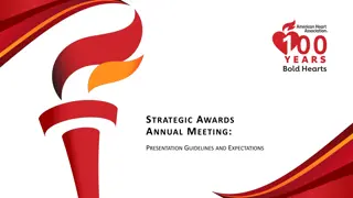 Annual Meeting Presentation Guidelines and Expectations