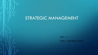 Corporate Level Strategies: Stability, Expansion, Retrenchment, Combination