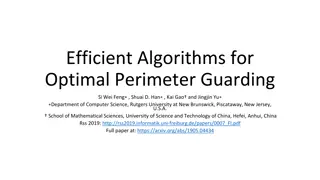 Efficient Algorithms for Optimal Perimeter Guarding - Problem Description and Examples