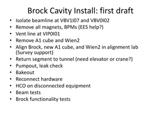 Brock Cavity Installation and Alignment Process