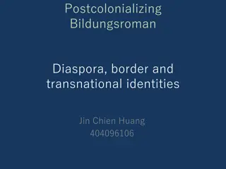 Exploring Identity in Postcolonial Bildungsroman and Diaspora Narratives