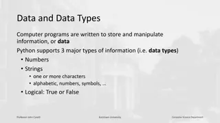 Data Types and Variables in Python