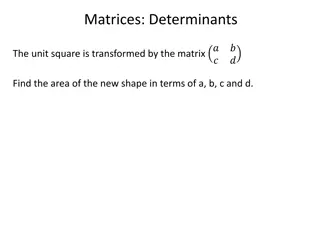 Matrices and Determinants in Algebra