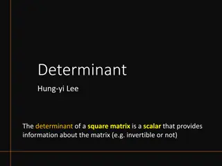 Matrix Determinants and Cofactor Expansion