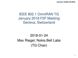 OmniRAN-18-0001-02-00TG IEEE 802.1 OmniRAN TG Meeting Summary