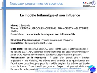 Influence of British Model in Modern Era: France vs. England