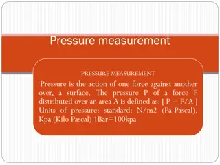 Pressure Measurement and Sensing Elements