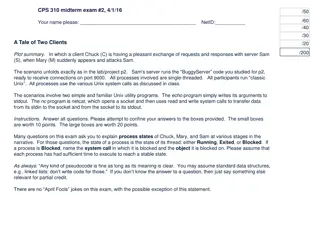 Unix System Call Process States Case Study