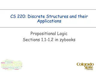 Propositional Logic and Its Applications in Computer Science