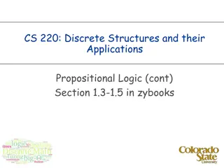 Conditional Statements and Logical Equivalences