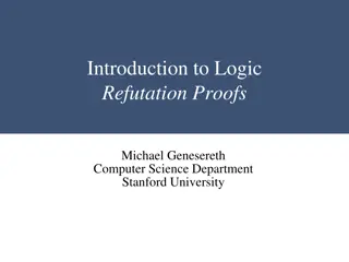 Introduction to Logic: Refutation Proofs & Propositional Resolution