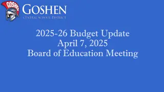 2025-26 Proposed Budget Update and Revenue Projections