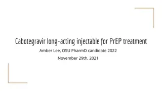 Cabotegravir Long-Acting Injectable for PrEP Treatment Overview
