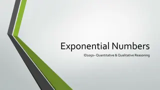 Exponential Numbers in Mathematics