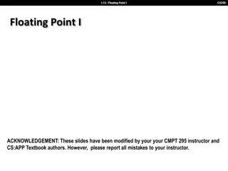 CS295 Floating Point Number Representation Revisited