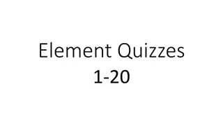 Interactive Chemistry Slide Quiz for Element Knowledge