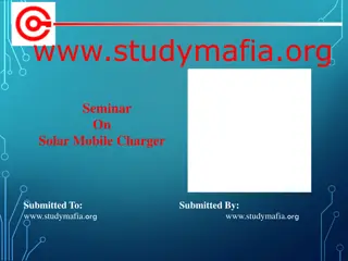 Solar Mobile Charger Seminar: Introduction, Objectives, Methods