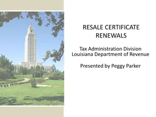 Louisiana Resale Certificate Renewal Process
