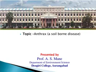 Anthrax: A Soil-Borne Disease Overview