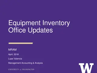 Equipment Inventory Office Updates for Management and Accounting Analysis