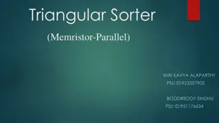 Triangular Sorter: Memristor-Parallel Results