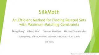 Efficient Method for Finding Related Sets with Maximum Matching Constraints