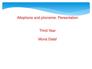 Allophones and Phonemes in Linguistics
