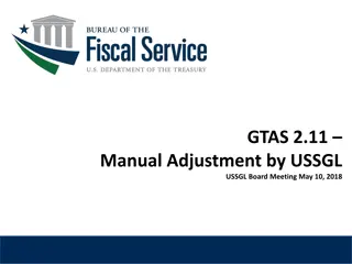 Manual Adjustment at USSGL Level - What's New in GTAS 2.11