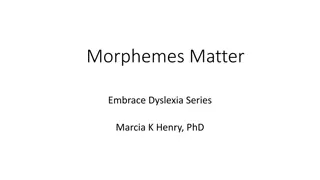 Unpacking the Importance of Morphology in Language Structure