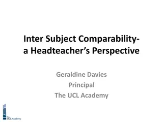 Influence of Inter-Subject Comparability on Curriculum Decision-Making