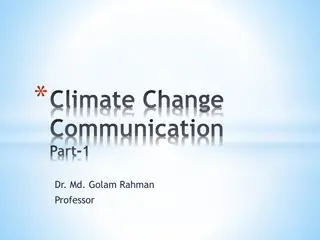 Climate Change and Communication Process