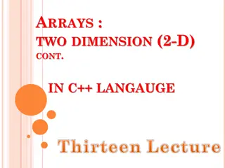 Advanced 2-D Array Operations in C++ Programming