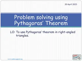 Problem-Solving with Pythagoras Theorem in Right-Angled Triangles