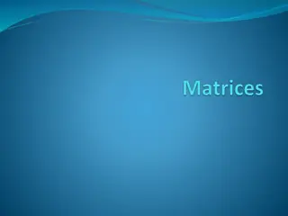 Matrices: Types, Operations, and Properties