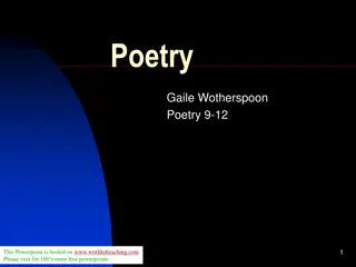 Poetry Meter and Patterns