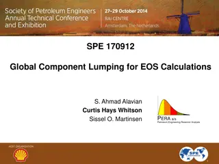 Component Lumping for EOS Calculations in Petroleum Engineering