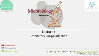 Respiratory Fungal Infections: Etiology, Diagnosis, and Treatment