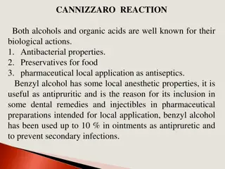 Biological Applications of Cannizzaro Reaction: Synthesis of Benzoic Acid and Benzyl Alcohol