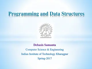Programming and Data Structures - Debasish Samanta - Spring 2017