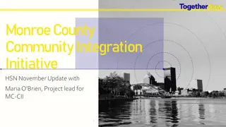 Monroe County Community Integration Initiative Update