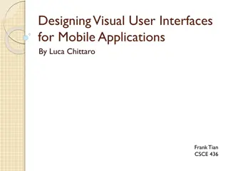Designing Visual User Interfaces for Mobile Applications: Key Aspects and Strategies