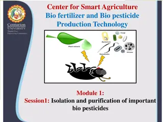 Isolation and Purification of Important Bio-Pesticides