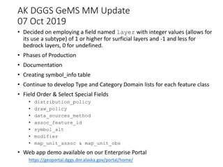 Geologic Mapping System Update: Employing Layer Field with Integer Values