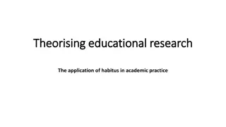 Habitus in Educational Research: The Application and Implications